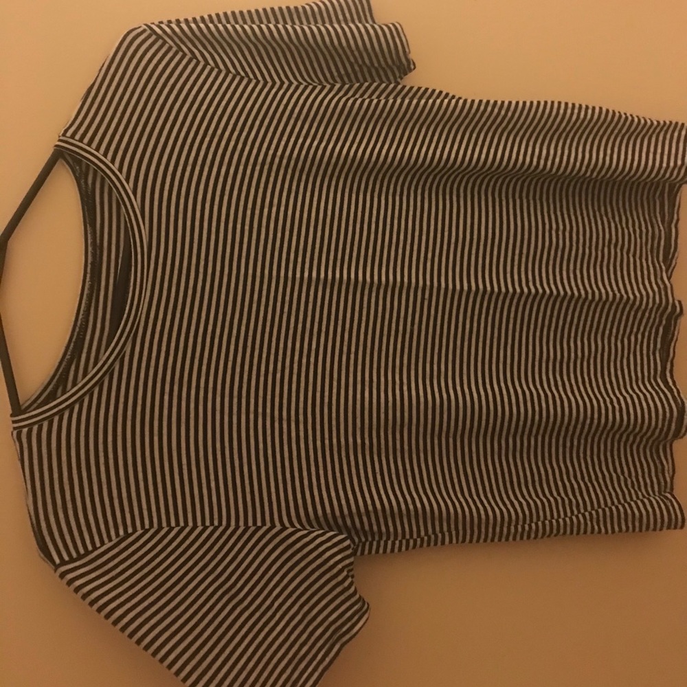 Striped Abercrombie shirt.